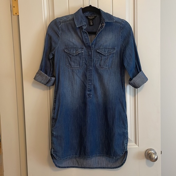 Dresses | Whbm Denim Shirt Dress 0p 